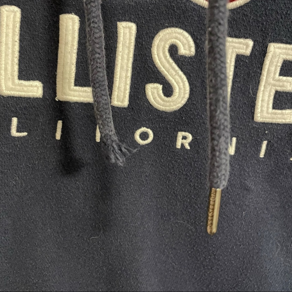 Hollister Navy Blue Hoodie (Size M) - Picture 4 of 5